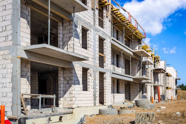 Apartment building under construction, Szczecin, Poland