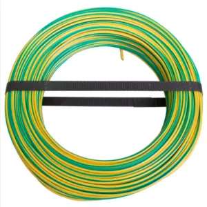 Fil électrique vert - jaune 1.5 mm² Rouleau