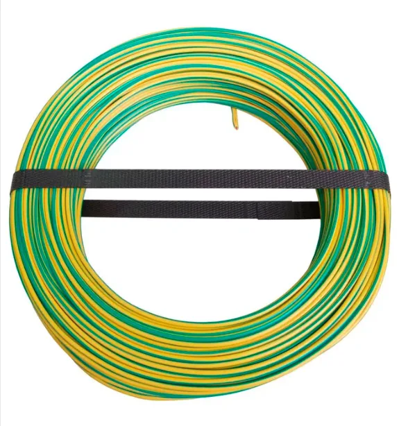 Fil électrique vert - jaune 1.5 mm² Rouleau
