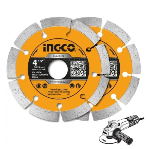 Jeu de 2 Disques Diamant 115mm