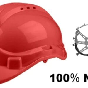 Casque de Sécurité -ROUGE