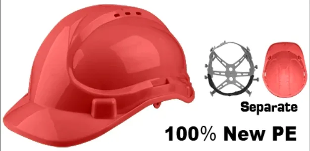 Casque de Sécurité -ROUGE