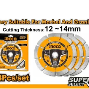 3 Disques à Tronçonner Diamant 230(9¨)X22.2mm(SP)