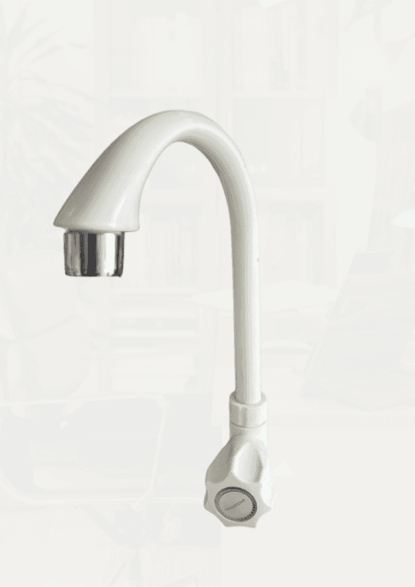 ROBINET LAVABO PVC BLANC